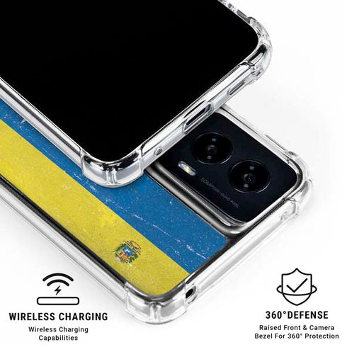 Venezuela Flag Distressed Moto G Power 5G (2024) Clear Case